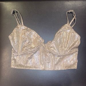 Gold Snakeskin Two-Piece Set